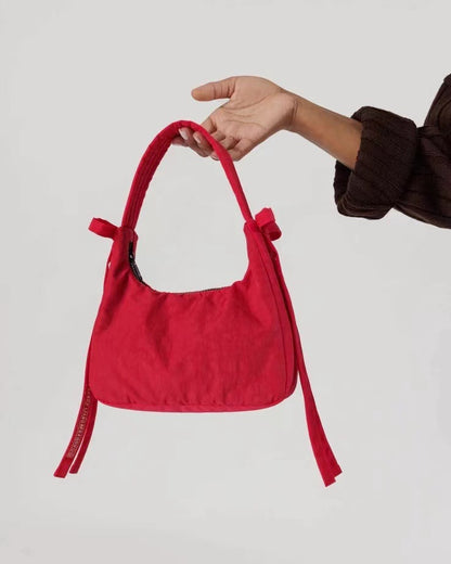 American niche design Baggu Mini Bow handbag underarm bag fashion trendy sky blue all-match women's bag