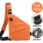 Right shoulder gun bag cross-border wholesale nylon chest bag men's lightweight simple large capacity messenger bag casual close-fitting shoulder bag