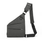 Right shoulder gun bag cross-border wholesale nylon chest bag men's lightweight simple large capacity messenger bag casual close-fitting shoulder bag