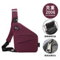 Right shoulder gun bag cross-border wholesale nylon chest bag men's lightweight simple large capacity messenger bag casual close-fitting shoulder bag