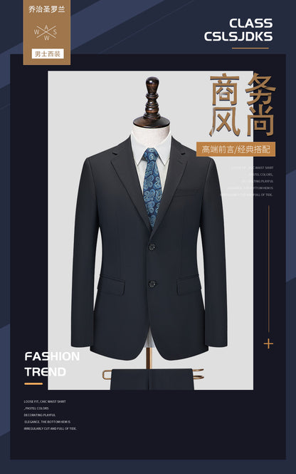 Men's Premium Suit -Business Suit, Professional Formal Wear, Ideal for Work and Weddings,50% Wool,Customizable Fit with 20 Sizes