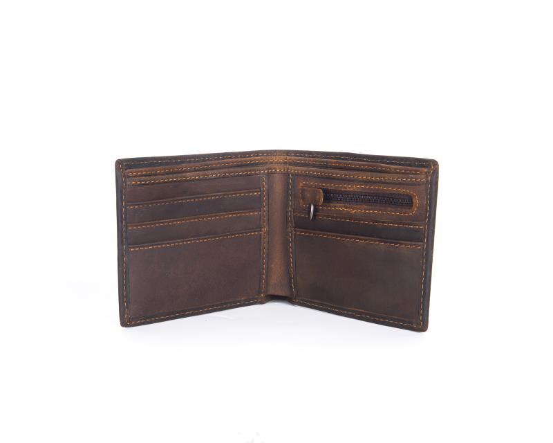 Crazy Horse leather embossed crocodile pattern men's wallet short genuine leather European and American retro wallet horizontal first layer cowhide silver bag