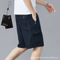 Zoruo childe summer dad summer shorts men's five-length pants cotton pants loose overalls big pants