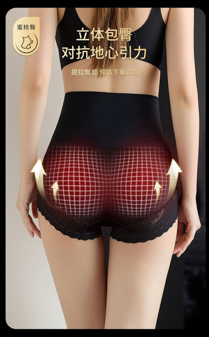 2037 # New Bandage Cross-Tie Tummy Control Hip-Lifting Shapewear Pants with Seamless Pure Cotton Crotch and Butt-Lifting Effect