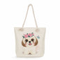 Spot wholesale cartoon cute animal shoulder bag simple large capacity handbag lazy style literary tote bag