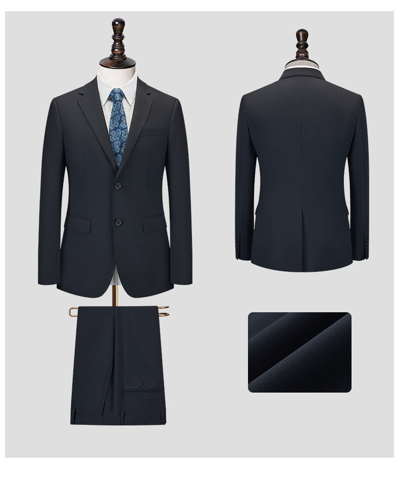 Men's Premium Suit -Business Suit, Professional Formal Wear, Ideal for Work and Weddings,50% Wool,Customizable Fit with 20 Sizes