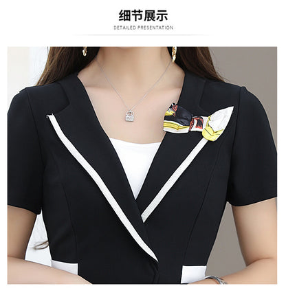 New Foot Therapy KTV Technician Work Clothes Skirt Slim-fit Slimming Two-piece Massage Elegant Health Suit