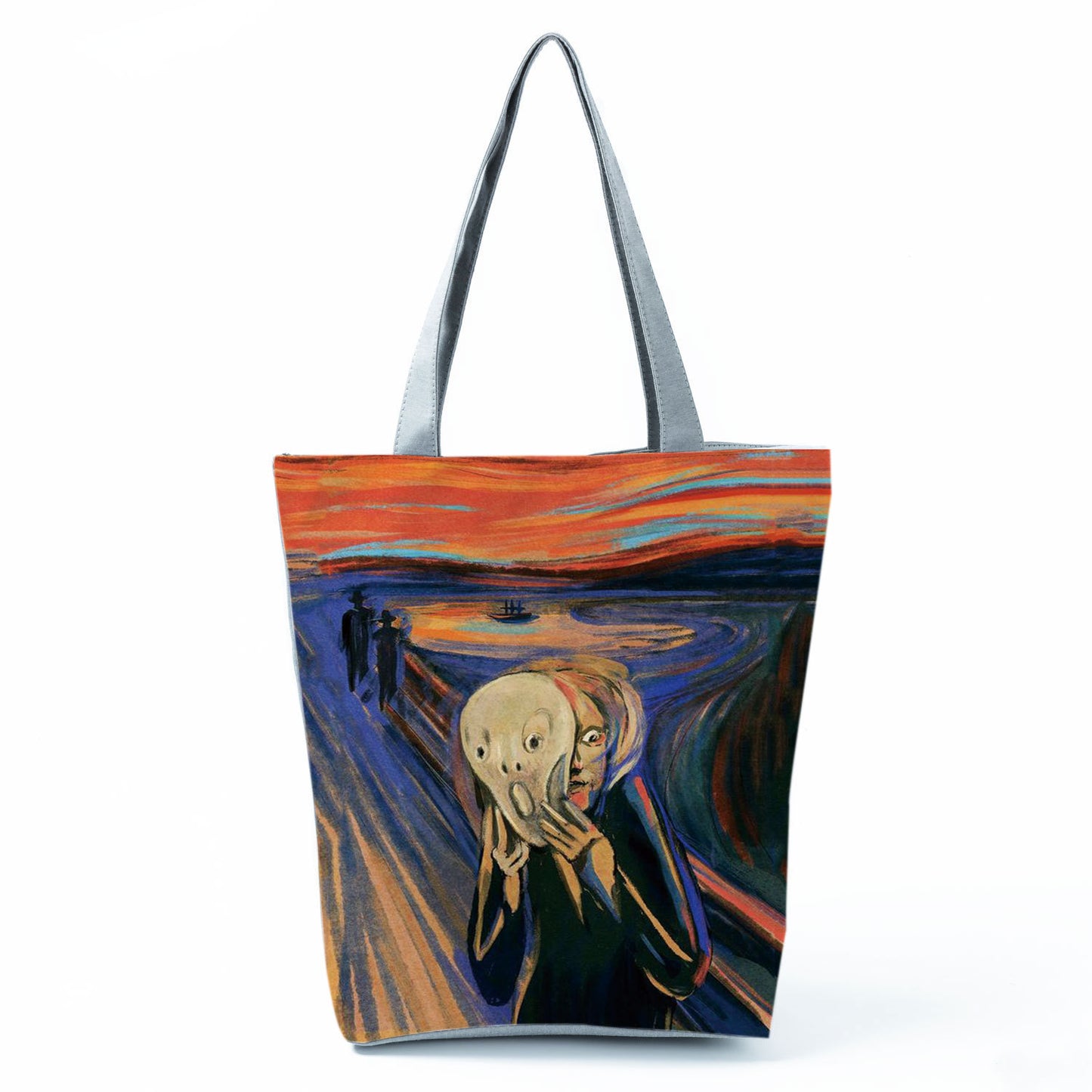 Factory Direct Sales Oil Painting Printed Shoulder Bag Large Capacity Casual Tote Bag Fashion Simple Handbag Customized with Pictures