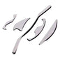 Factory direct stainless steel large heart-shaped scraping plate hand face scraping metal massage beauty tools wholesale