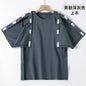 Summer patient care clothing easy to put on and take off hospital gown short sleeve cotton middle-aged and elderly medical clothing fracture clothing wholesale