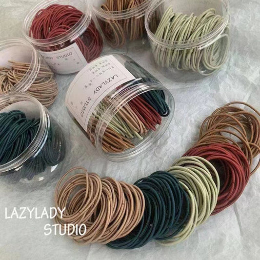 Korean version of thin head rope high elastic small rubber band hair band adult simple head rope women hair rubber band wholesale