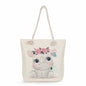 Spot wholesale cartoon cute animal shoulder bag simple large capacity handbag lazy style literary tote bag