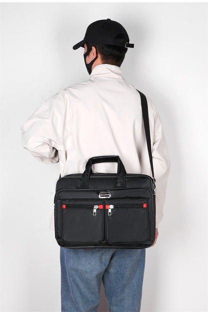 Manufacturer Wholesale Men's Large-Capacity Briefcase Business Trip Laptop Bag Portable Travel Bag Wear-Resistant Business Bag