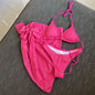 2025 European and American New Swimsuit Three-Piece Backless Drawstring Strap Bikini Bikini Three-Piece Swimsuit