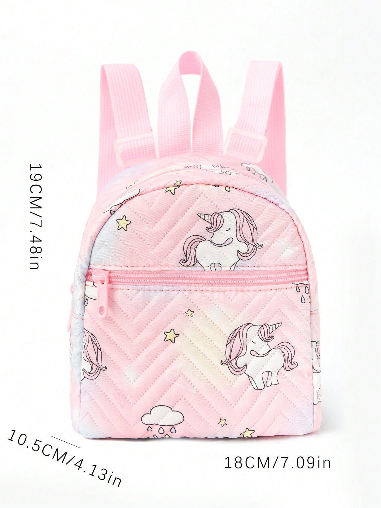 Foreign Trade Cross-border Hot-selling Backpack Women's Rainbow Multicolor PU Quilted Mini Backpack Fashion Casual High-end Sense Schoolbag
