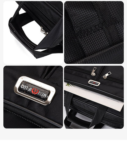 Manufacturer Wholesale Men's Large-Capacity Briefcase Business Trip Laptop Bag Portable Travel Bag Wear-Resistant Business Bag