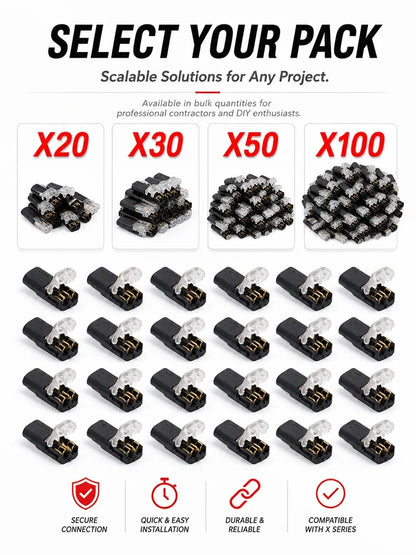 20/30/50/100 D2 Quick Wire Connector Solderless Push-in Terminal Block Electrical Cable Splice Connector for Home DIY Automotive