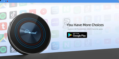 OTTOCAST i3 Carplay Ai Box Wireless CarPlay Adapter Android 13 QCM 6125 Play Store Netflix Youtube Video Box for BMW MG Hyundai