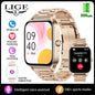 LIGE Smart Watch Answer/Make Call 1.85" Smartwatch for Android iOS Heart Rate Sleep Monitor Pedometer Waterproof Fitness Watches