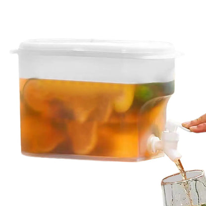 2.8L Cold Water Jug Large Capacity Cold Kettle With Faucet Beverage Dispenser Refrigerator Water Container For Summer Party