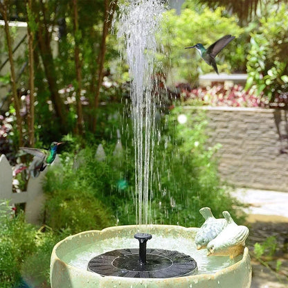 Mini Solar Water Fountain - Solar-Powered Pool/Pond Waterfall, Outdoor Garden Decoration & Bird Bath Supplies