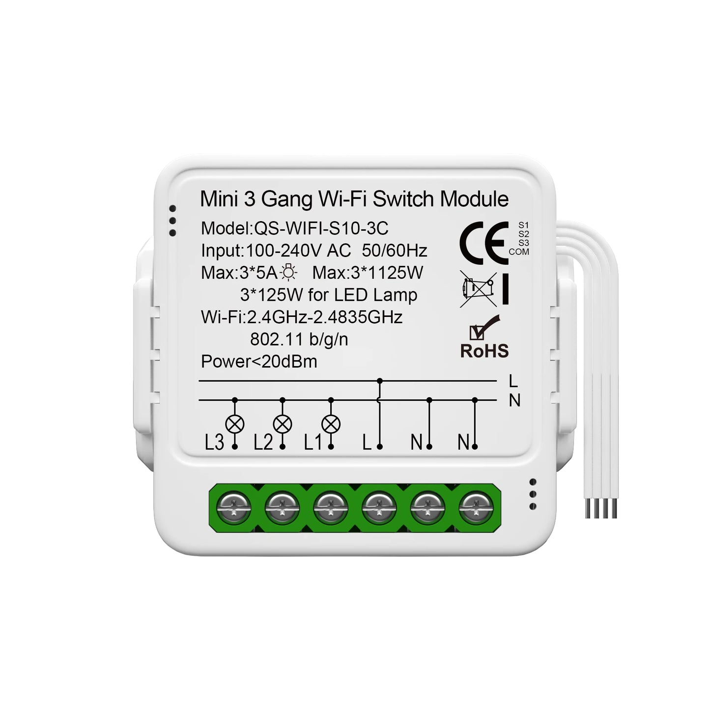 Tuya Smart WiFi Switch 1/2/3 Gang Smart Home Light Switch Breaker Neutral Wire Required Remote App Timer Work with Alexa Google