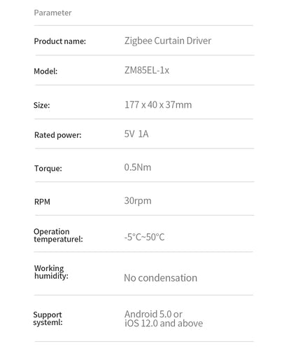 Zemismart Zigbee Smart Roller Shade Driver Electric Blinds Motor Power By Battery Works with Tuya Alexa Google Home Yandex Voice