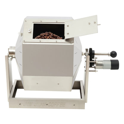 3.83gal Electric Coffee Bean Roaster with Speed Controller Gas Direct Fire Coffee Roaster Machine Stainless Steel Peanut Roaster