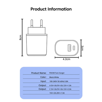 GaN USB C Charger Fast Charging Charger Quick Charge 3.0 PD Wall For Phone Adapter For iPhone 15 Xiaomi POCO Samsung Oneplus