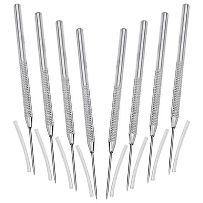4pcs Aluminum Stick Detailing Needle Clay Tool Pottery Ceramics Tools Polymer Clay Sculpting Modeling DIY Tool Cake Accessories