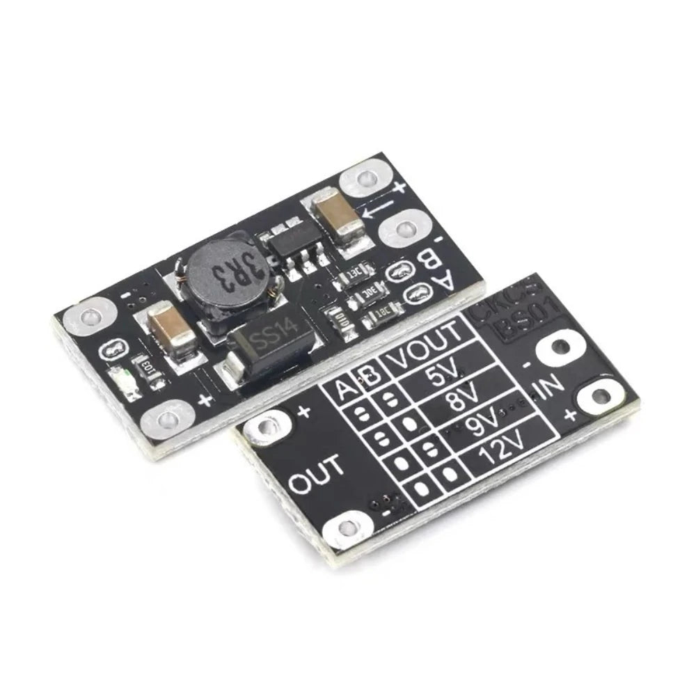 5Pcs/10Pcs Newest Multi-function Mini Boost Module Step Up Board 5V/8V/9V/12V 1.5A LED Indicator Diy Electronic Voltage Module