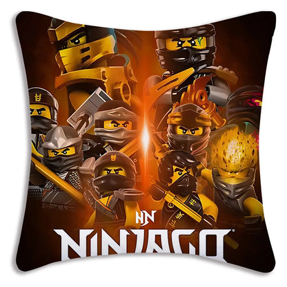 Pillow Covers Cartoon For Game Ninjagos Sofa Decorative Home Double-sided Printing Short Plush Cute Cushion Cover