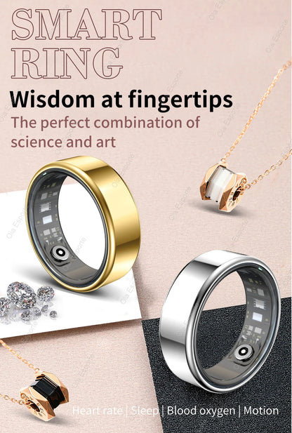 2026 New Smart ring Men Women HD Touch Screen Heart Rate Oxygen Sleep Tracker IP68 Water-resistant Long Battery Android IOS