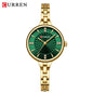 CURREN 9097 Elegant Women's Quartz Watch Luxury Stainless Steel Strap Women's Watch часы женские наручные