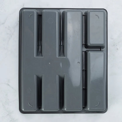 1Pc Kitchen Drawer Cutlery Organizer Silverware Holder Utensil Divider Box Plastic Flatware Storage Tray Home Restaurant Supply