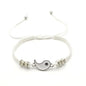 Couple Bracelets Rings Yin Yang Tai Chi Alloy Pendant Adjustable Braid Chain Necklace Matching Lover Bracelet Necklace Earring