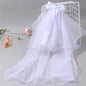 White Tulle Hair Clips For Girls Fairy Mesh Bow Large Hairpin Flower Barrette Summer Party Wedding Women Headdress Accessories