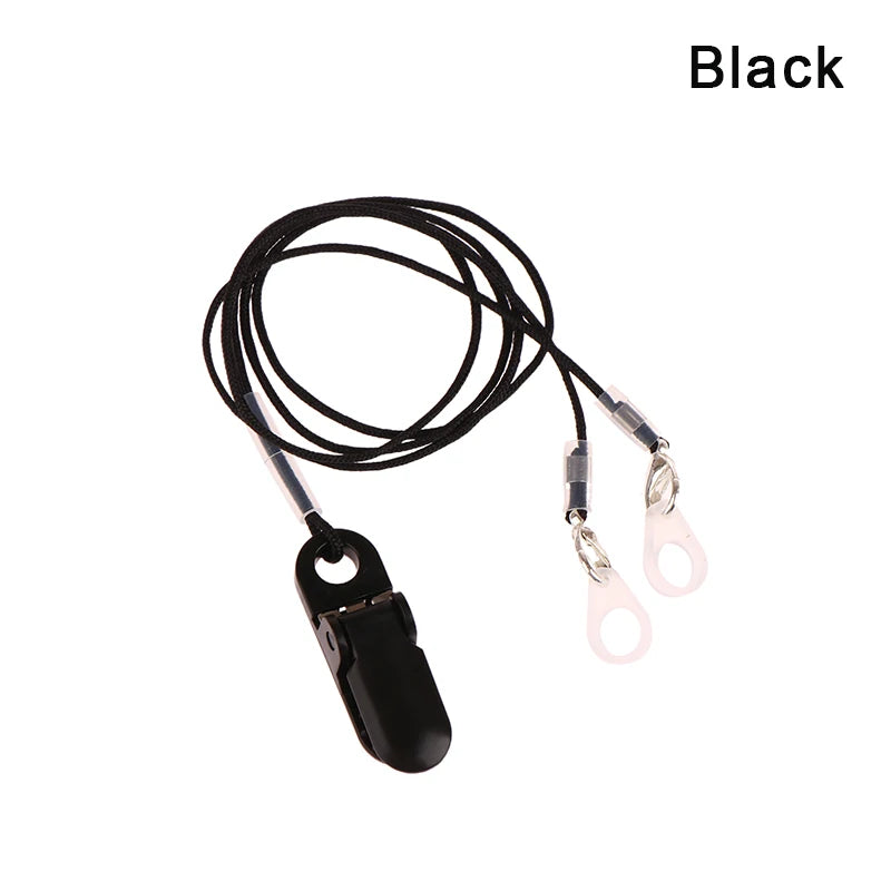 Hearing Aids Clip Holder Transparent 2 Rings Anti-Lost Lanyard Safety Behind The Ear Hearing Aids Accessory For Children Adult