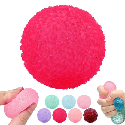 2.8in Handcrafted Bayberry Shapeable Stress Ball - Non-Rebound Squishy Toy, ASMR Slushy Feel, Anti-Stress Fidget