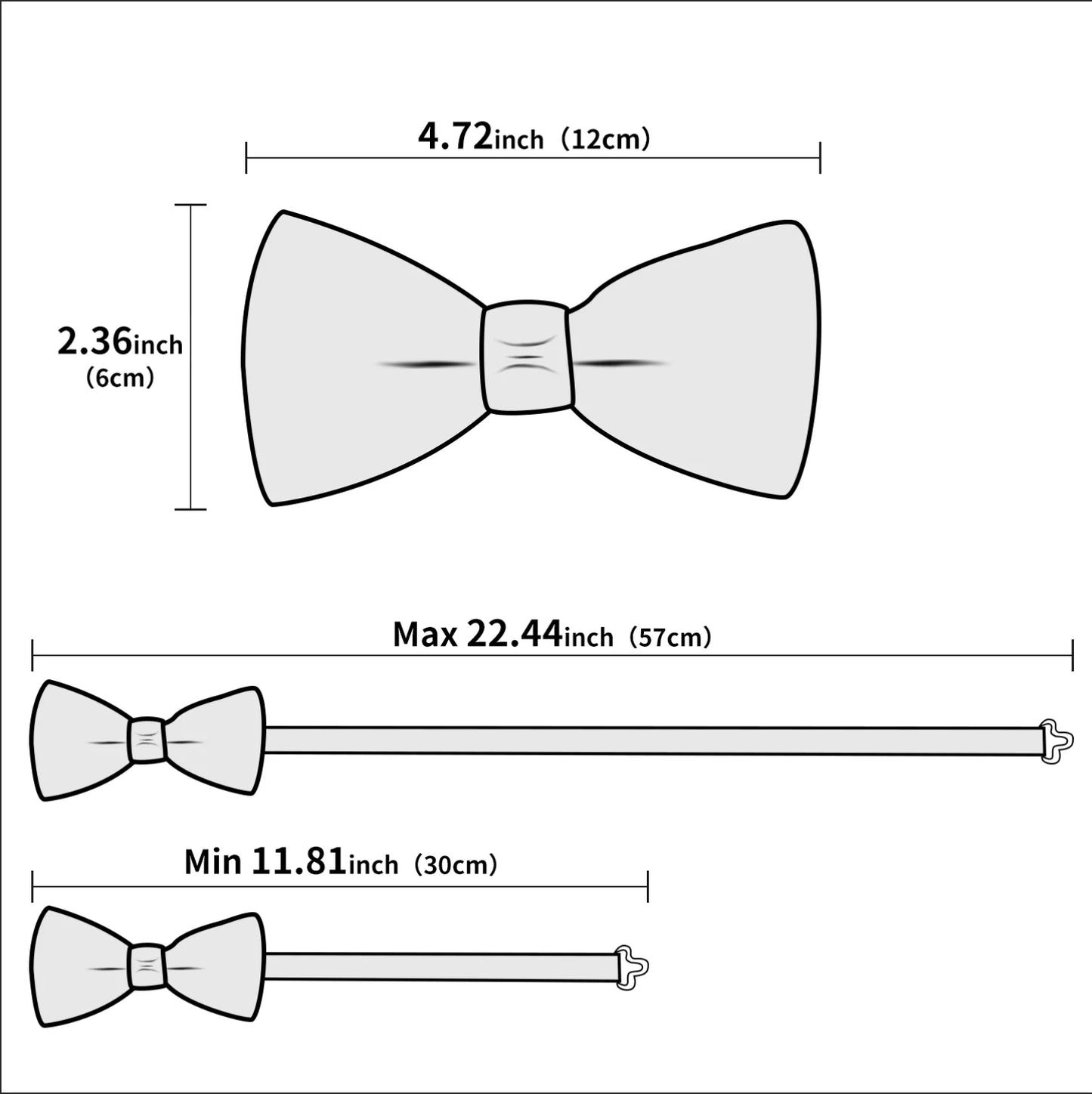 Hi-Tie Mens Bow Tie Hanky Cufflinks Set White Black Gray Silver Pre-tied Butterfly Knot Bowtie for Male Wedding silk Business