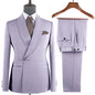 Elegant 2-Piece Men's Suit Slim Fit  Blazer And Pants Set for Wedding Groom Tuxedo Business Party