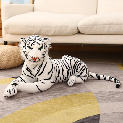 50/75cm Lifelike Tiger Plush Toys Soft Wild Animals Simulation White Brown Tiger Doll Children Kids Birthday Gift