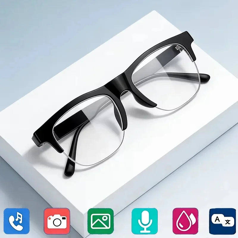 Lenovo Remote Control Bluetooth Smart Sunglasses 4K Touch Camera Photo Recording Built-in AI Translator Voice Assistant Eyewear