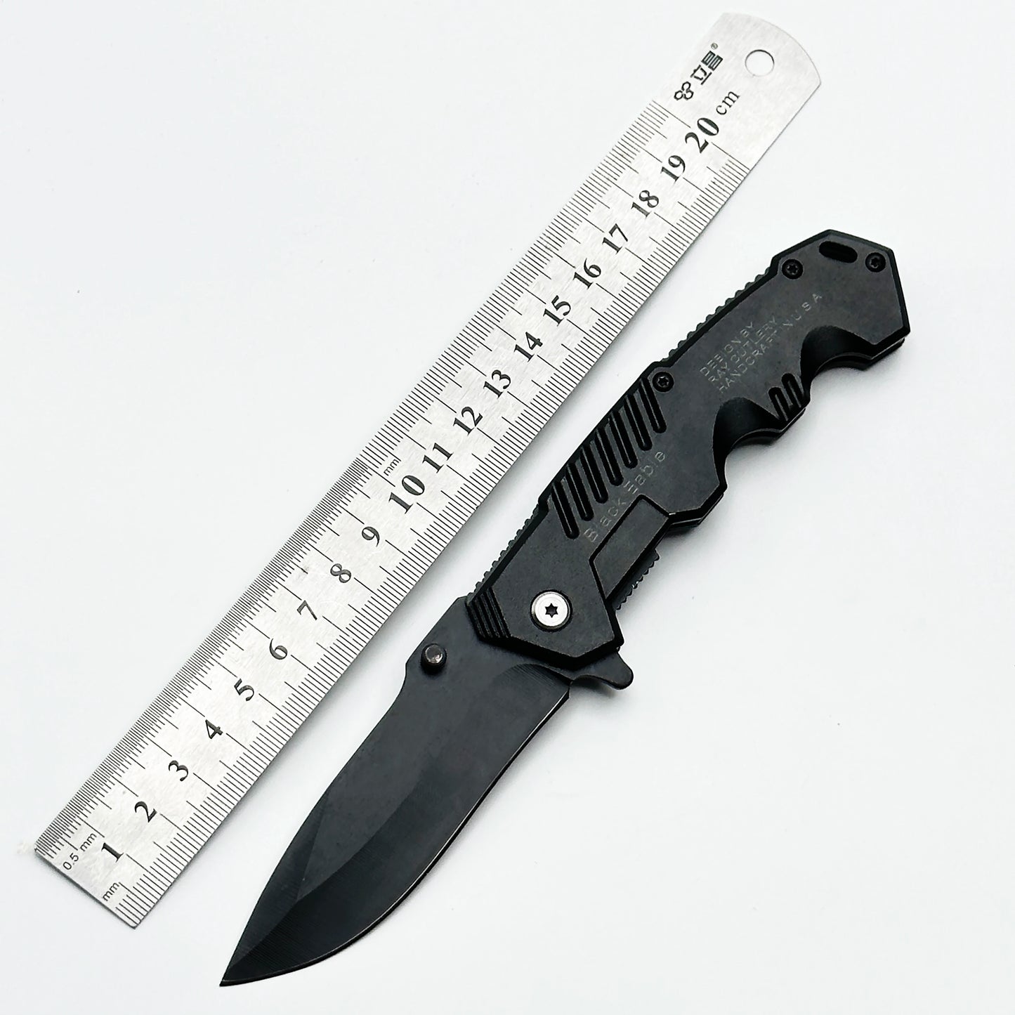 Folding knife, pocket knife with pocket clip, stainless steel blade knife, Edc knife for men and women, camping, fishing