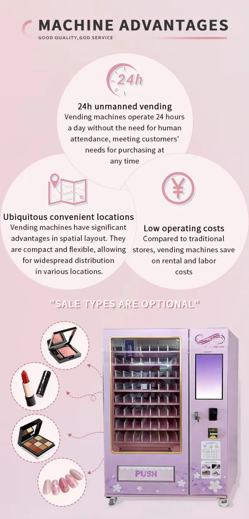 Touch Screen Eyelash Earring Vending Machine AI Virtual Trial Card Reader for Shopping Mall Retail Free Custom Stickers