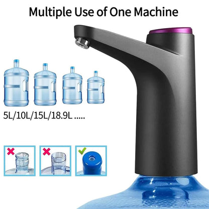 Portable USB Charging Electric Water Dispenser,2-5 Gallon Drinking Water Jug Pump for Home, Kitchen, Office, Camping Essentials
