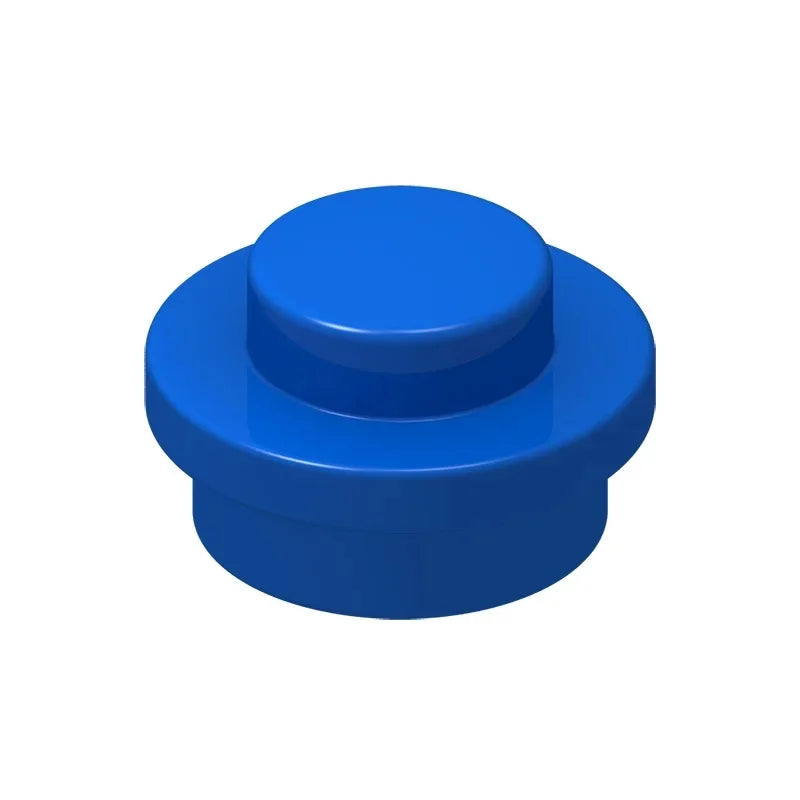 100PCS PLATE 1X1 ROUND Compatible With 4073 Round & Angles MOC Self-Locking Bricks Building Blocks Toys Accessories