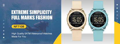 NAVIFORCE Women Quartz Watch Retro Fashion 3ATM Waterproof Stainless Steel High Quality Durable Elegant Daily Ladies Wristwatch