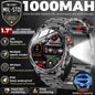 T-Rex 3 Military 1000mAh Super Capacity Battery Men Smart Watch 1.75" HD Screen Call 5ATM Waterproof Sport Smart Watches For Men
