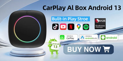Grandnavi Android 13 3in1 CarPlay Ai Box Wireless Android Auto USB Adapter For Youtube Netflix Tiktok Universal AI Box Plug Play